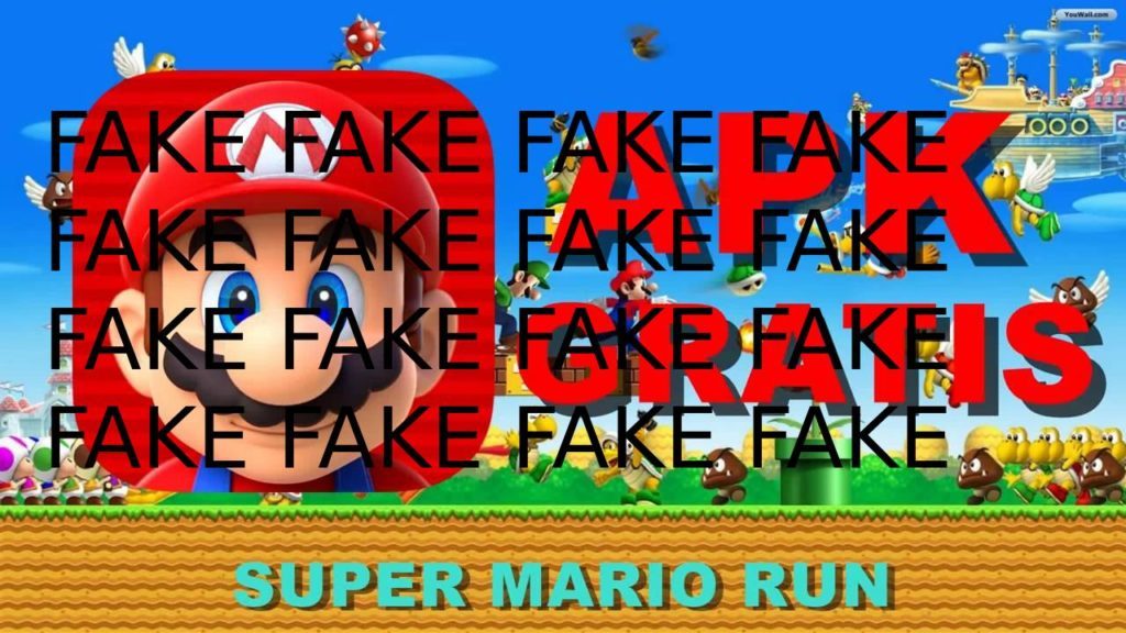 super mario run apk fake
