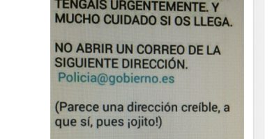Virus de la policía ataca por email usando el correo electrónico policia@gobierno.es Virus de la policía ataca por email usando el correo electrónico policia@gobierno.es